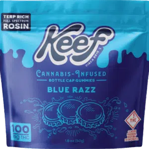 Keef Bottle Cap Gummie Blue Razz