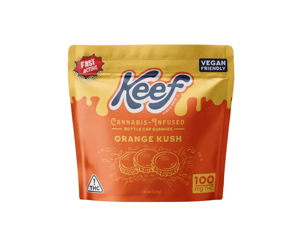 Keef Bottle Cap Gummies Orange Kush NV
