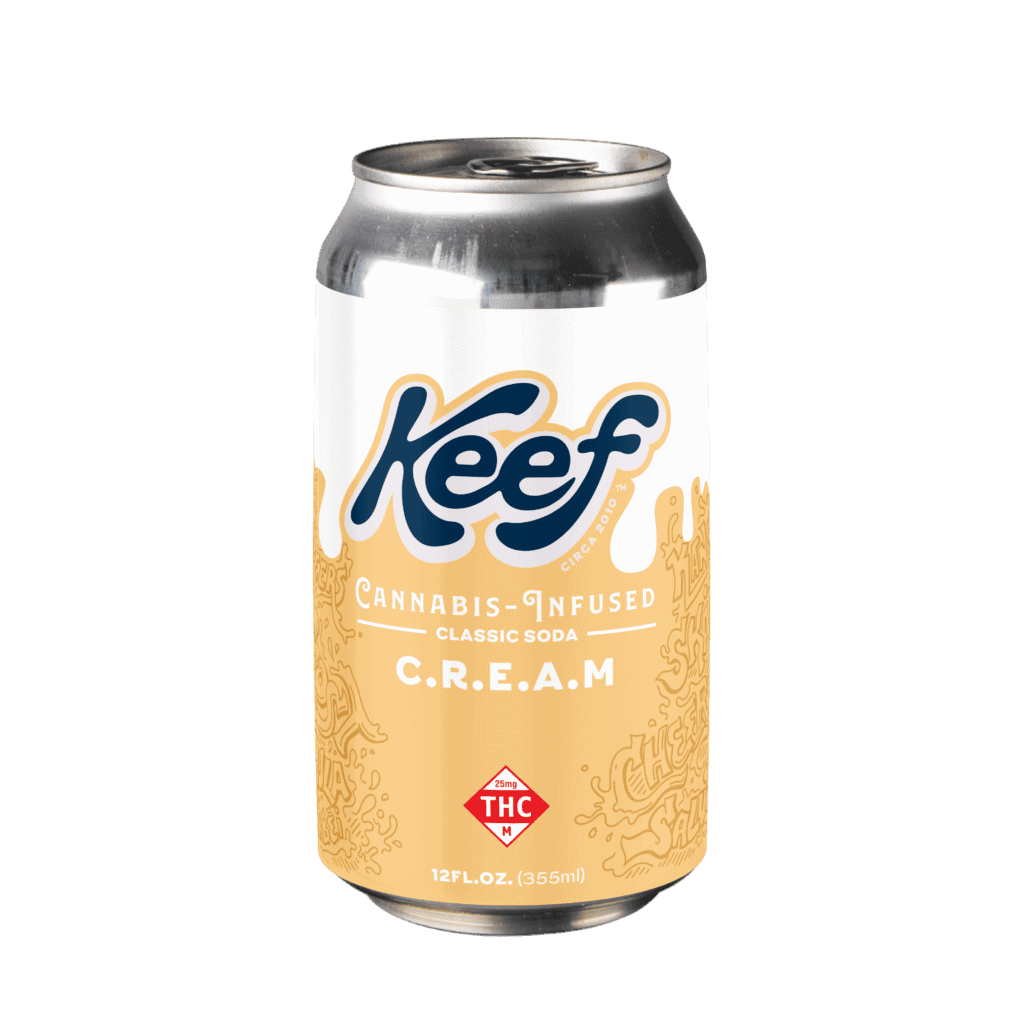 C.R.E.A.M. THC Cream Soda Beverage from Keef Brands